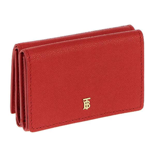バーバリー BURBERRY 折紙入れ 三つ折り紙入れ ミニウォレット 新品 レディース なめし革 LARK ラーク 8018960 A1460 BRIGHT RED 赤いこと 差し上げ物