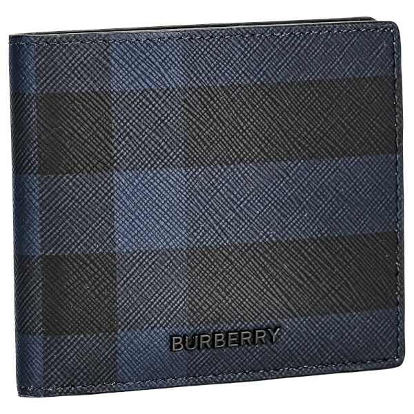バーバリー 二つBURBERRY 折り財布 PVC チャコール　メガチェック　黒 楽天市場】BURBERRY バーバリー 2つ折財布 メンズ ブリット