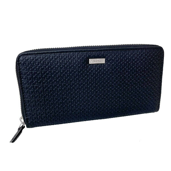 カルバンクライン 長紙入れ ラウンドジッパー長紙入れ メンズ レディース なめし革 Calvin Klein CK 31CK190002 黒いこと 差し上げ物