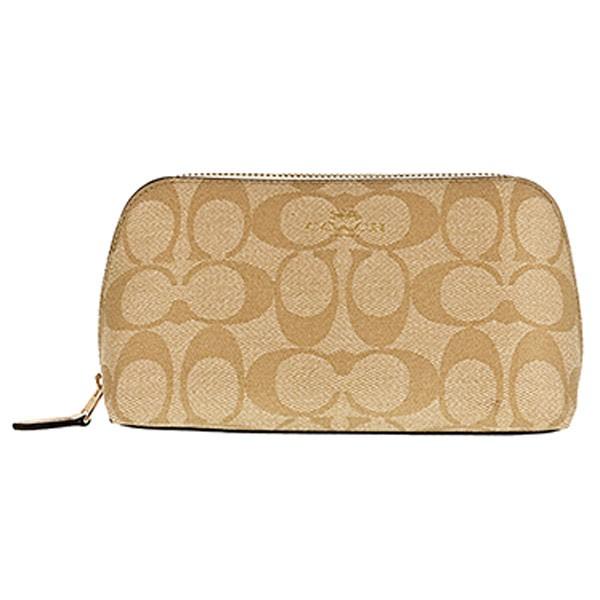 極美品！ コーチ アクセサリーポーチ ハート ピンク シグネチャー COACH】コーチ ぺブルレザー スタッズ ハート ポーチ リベット