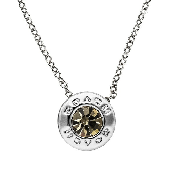コーチ ネックレス アクセサリー レディース オープンサークル ストーン COACH F54514 SLV シルバー プレゼント｜ｅｘ虎。
