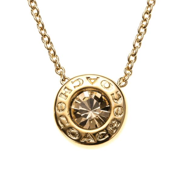 コーチ ネックレス アクセサリー レディース オープンサークル ストーン COACH F54514 GLD ゴールド プレゼント