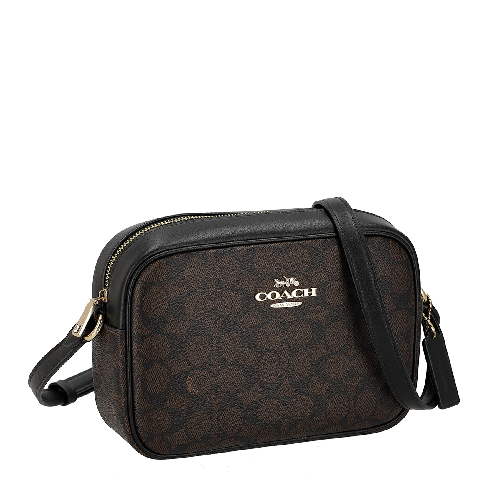 コーチ ショルダーバッグ レディース ジェイミー カメラバッグ シグネチャーキャンバス COACH CZ186 IMXAQ ウォルナット ブラック|ex虎。