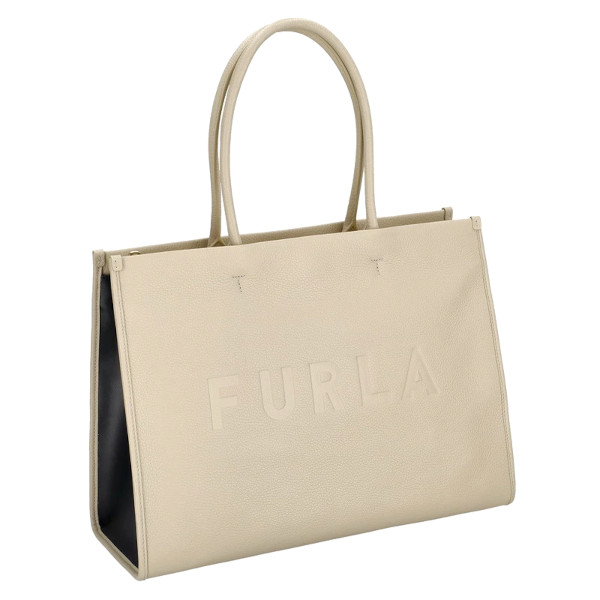 フルラ トートバッグ ロゴ レディース 通勤 通学 レザー FURLA WB01106 BX2560 2811S ベージュ