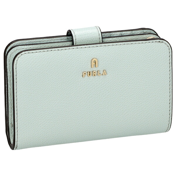 フルラ FURLA 折財布 二つ折り財布 レディース カメリア CAMELIA コンパクト レザー WP00314 ARE000 AJ000 LAGUNA ライトブルー プレゼント