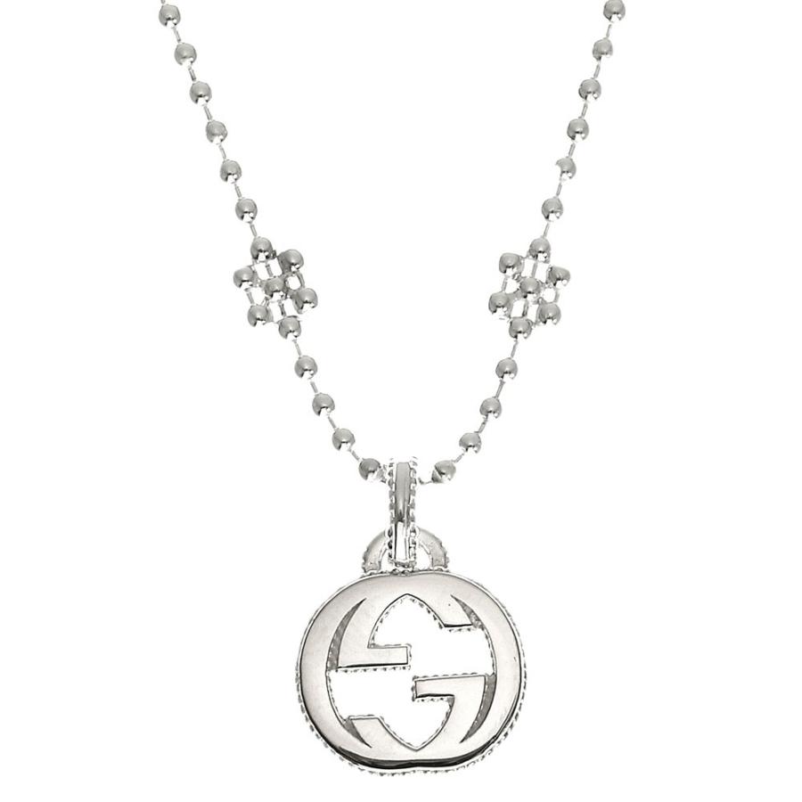 グッチ GUCCI ネックレス レディース インターロッキング G フラワーモチーフ 479221 J8400 8106 プレゼント|ex虎。