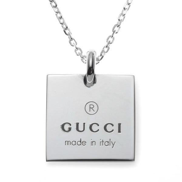 グッチ GUCCI 首飾り メンズ レディース 真四角曳き船 一皿 223869 J8400 8106 差し上げ物