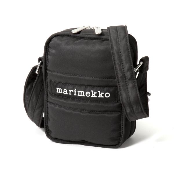 マリメッコ ショルダーバッグ 斜め掛けバッグ レディース ロゴ LEIMEA キルティング marimekko 090805 009 ブラック｜ｅｘ虎。