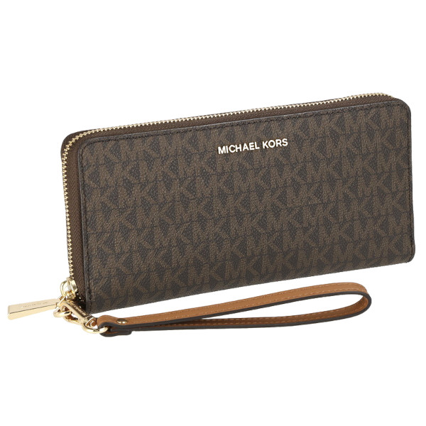 マイケルコース 長財布 ラウンドファスナー長財布 レディース MKロゴ MICHAEL KORS 32F1GJ6E7B 200 ブラウン