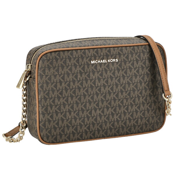マイケルコース ショルダーバッグ 斜め掛け レディース MKロゴ ジェットセット MICHAEL KORS 32F1GJ6C7B 200 ブラウン