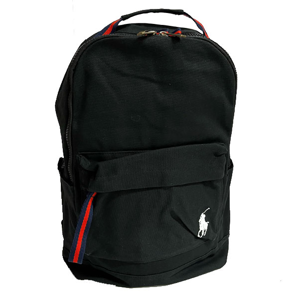 （US発）New POLO RALPH LAUREN レザーバックパック Polo Ralph Lauren レザー バックパック | ブラック | FARFETCH JP