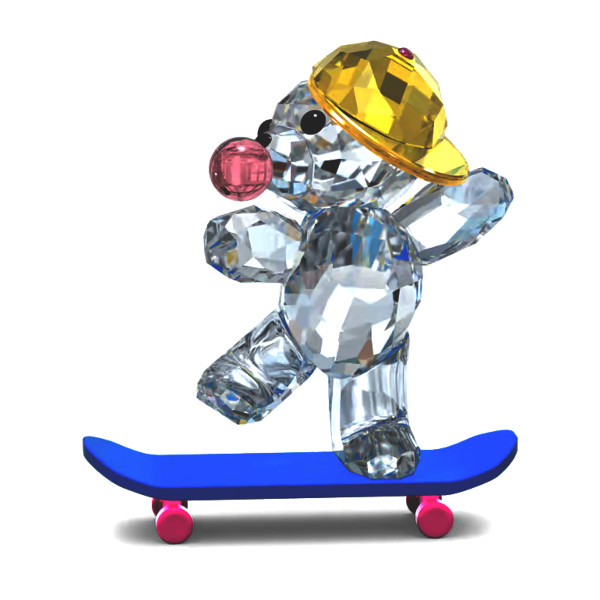 スワロフスキー　クリスベア　スケーターベア SWAROVSKI（スワロフスキー） クリスベア スケボKrisベア Skaterbear