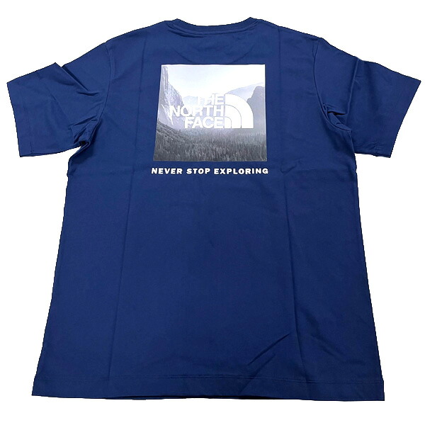 ノースフェイス Tシャツ 半袖Tシャツ メンズ レディース BIG LOGO PHOTO PRINT NORTH FACE NF0A88GA 8K2 SUMMIT NAVY ネイビー