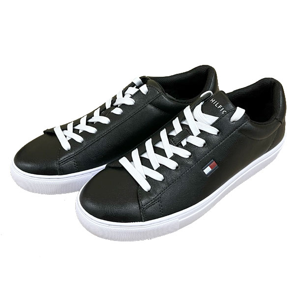 トミーヒルフィガー スニーカー メンズ カジュアル シューズ 靴 ローカット ロゴ TOMMY HILFIGER TMBRECON BLK03 ブラック|ex虎。