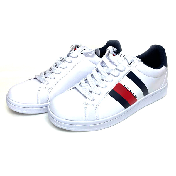 トミーヒルフィガー スニーカー メンズ 心地好い シューズ 靴 置き目とり捨てる ロゴタイプ TOMMY HILFIGER TMLECTERN WHMSY 白いこと
