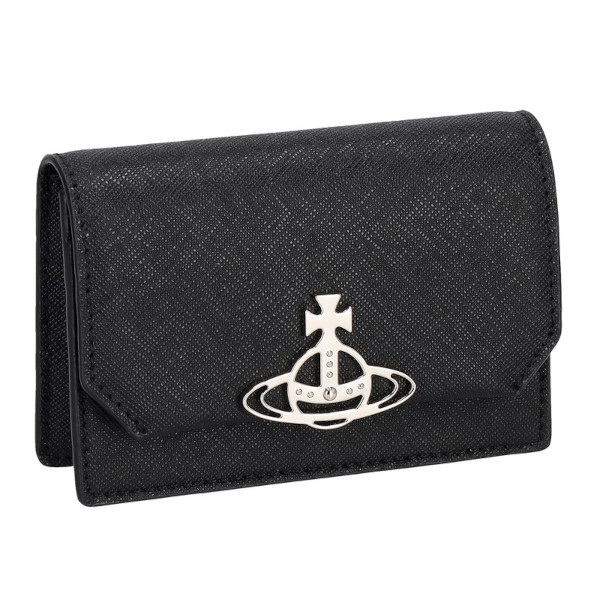 ヴィヴィアンウエストウッド カードケース 名刺入れ レディース メンズ SAFFIANO Vivienne Westwood 51040067U N402 BLACK ブラック プレゼント