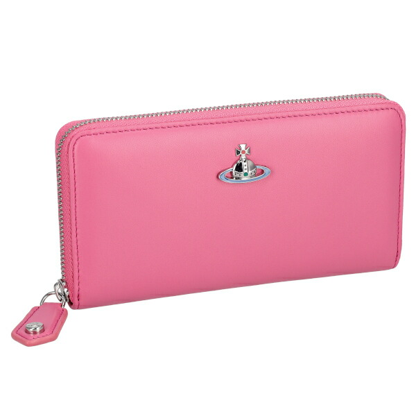 ヴィヴィアンウエストウッド Vivienne Westwood 長財布 ラウンドファスナー長財布 レディース NAPPA 5104007DU G410 PINK ピンク プレゼント