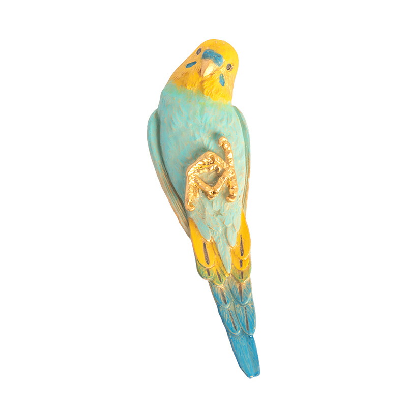 ブローチ ★ニギコロポーズ BL ◆ゆうパケット対応◆ セキセイインコ コサージュ ピン アクセサリー キレイ アクセサリー ユニーク ナチュラル ギフト プレゼント 繊細 手作業 手作り 贈物 インコ おしゃれ かわいい 鳥 小鳥【ブラフシューペリア】