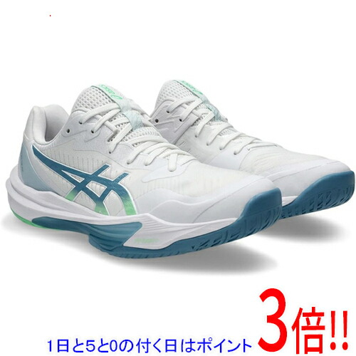 【1日と5.0のつく日、18日はポイント3倍！】asics アシックス 26.5cm バレーボールシューズ SKY ELITE FF 3 1051A080 ホワイト/サバ ブルー