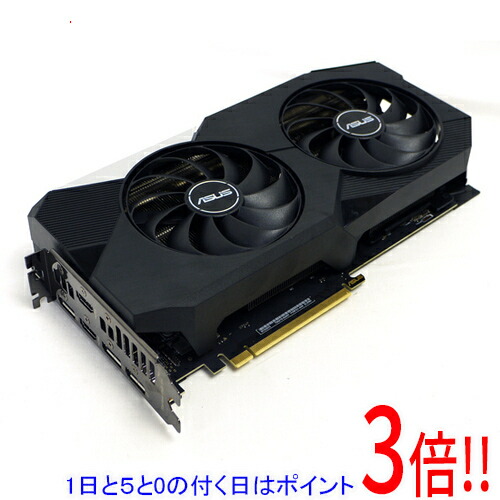 【1日と5.0のつく日、18日は尖んがり3倍！】【中古】ASUS グラボ DUAL-RTX3070-8G-V2 PCIExp 8GB