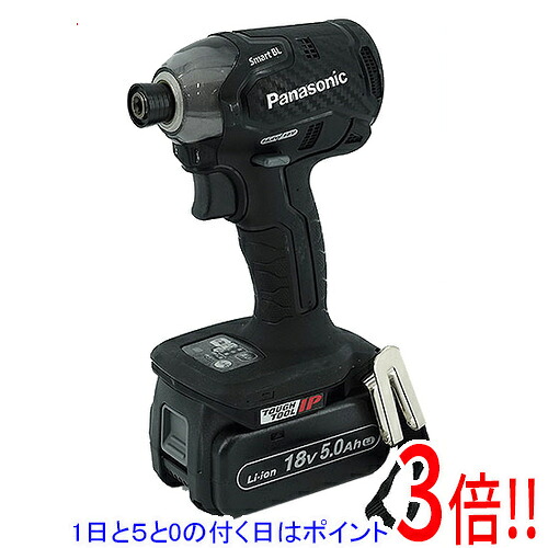 【1日と5.0のつく日、18日はポイント3倍！】Panasonic 充電式インパクトドライバー EZ76A1LJ2G-B 黒