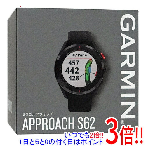 GARMIN ゴルフナビ GPS Approach S62 ブラック