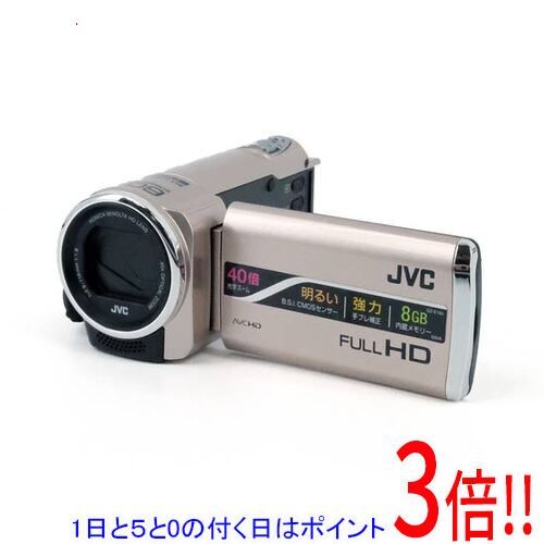 【1日と5.0のつく日、18日はポイント3倍！】【中古】Victor・JVC メモリームービー Everio GZ-E150-N 元箱あり