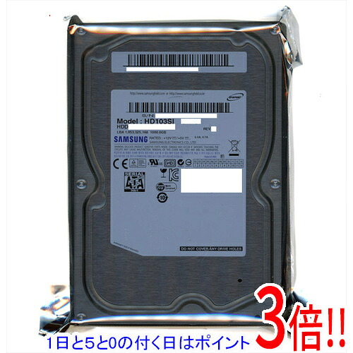 【1日と5.0のつく日、18日はポイント3倍！】Samsung製HDD HD103SI 1.0TB SATA300 5400rpm 10,296円