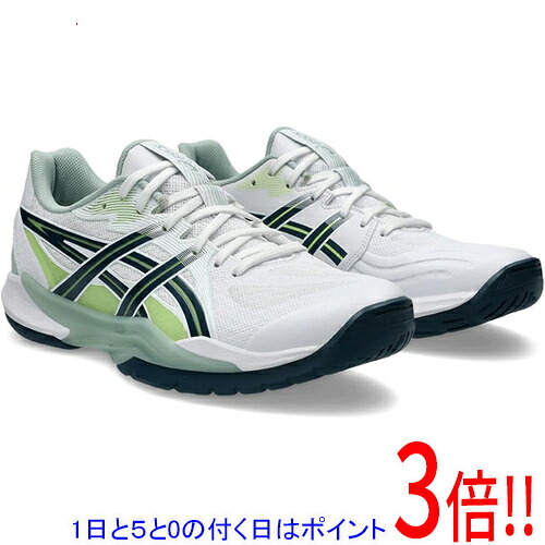 【1日と5.0のつく日、18日はポイント3倍!】asics アシックス 28.0cm ハンドボールシューズ POWERBREAK FF 1071A101 ホワイト/トランクイル ティール