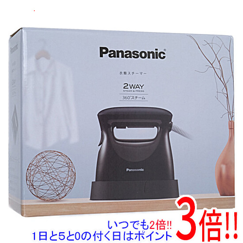 Panasonic 衣類スチーマー 360度スチームモデル NI-FS570-T ダークブラウン