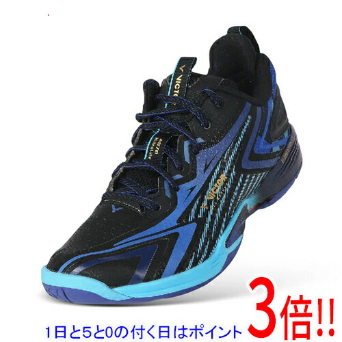 【1日と5.0のつく日、18日はポイント3倍！】VICTOR(ビクター) 23.0cm バドミントンシューズ A970 NITRO LITE A970NL CF ブラック/ハワイブルー｜エクセラー