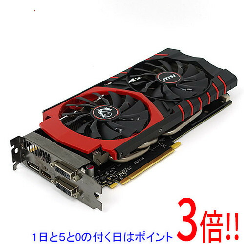 【1日と5.0のつく日、18日は尖んがり3倍！】【中古】MSI製グラボ GTX 970 GAMING 4G MGSV PCIExp 4GB