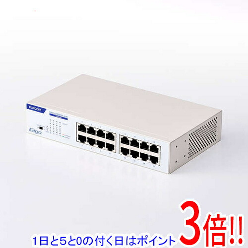 【延長保証対応!!】【1日と5.0のつく日、18日はポイント3倍！】エレコム製 Giga対応16ポートスイッチ EHC-G16MN4-HW ホワイト｜エクセラー 14,881円