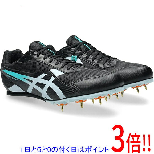 【1日と5.0のつく日、18日はポイント3倍！】asics アシックス 27.5cm 陸上シューズ スパイク EFFORT 14 1093A264 ブラック/クール グレー