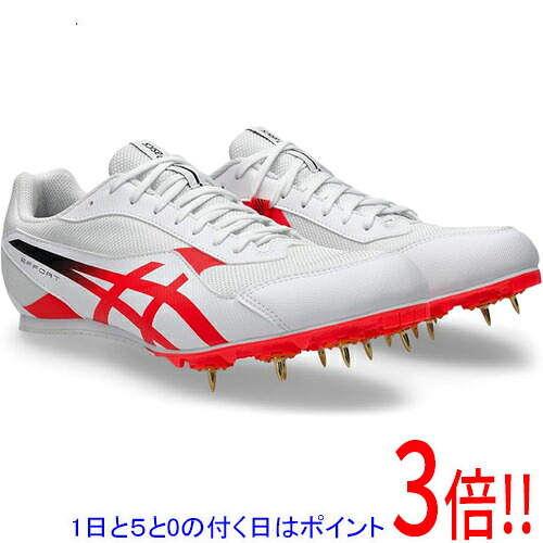 【1日と5.0のつく日、18日はポイント3倍！】asics アシックス 27.0cm 陸上シューズ スパイク EFFORT 14 1093A264 ホワイト/フラッシュ レッド