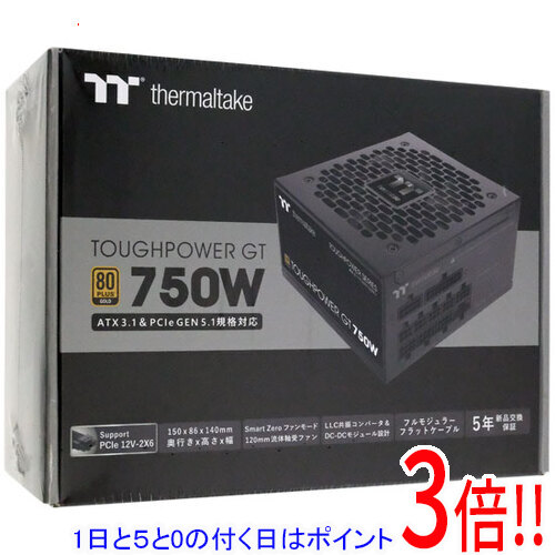 【1日と5.0のつく日、18日はポイント3倍!】Thermaltake TOUGHPOWER GT/0750W ATX3.1 PS-TPT-0750FNFAGJ-3 ブラック|エクセラー