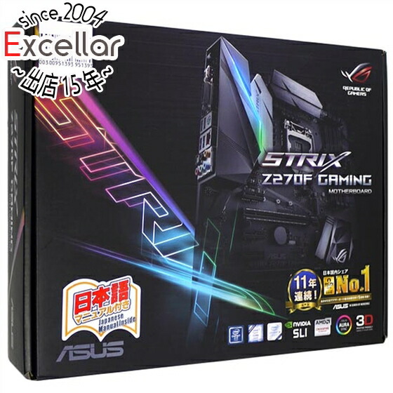 ASUS製 ATXマザボ ROG STRIX Z270F GAMING LGA1151 訳あり 元箱あり