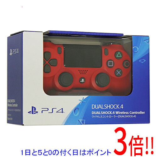 【1日と5.0のつく日、18日はポイント3倍！】SONY ワイヤレスコントローラー DUALSHOCK4 マグマ・レッド CUH-ZCT2J11