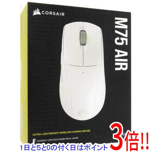 【1日と5.0のつく日、18日はポイント3倍！】【新品訳あり(箱きず・やぶれ)】 Corsair製 ゲーミングマウス M75 AIR CH-931D101-AP ホワイト画像