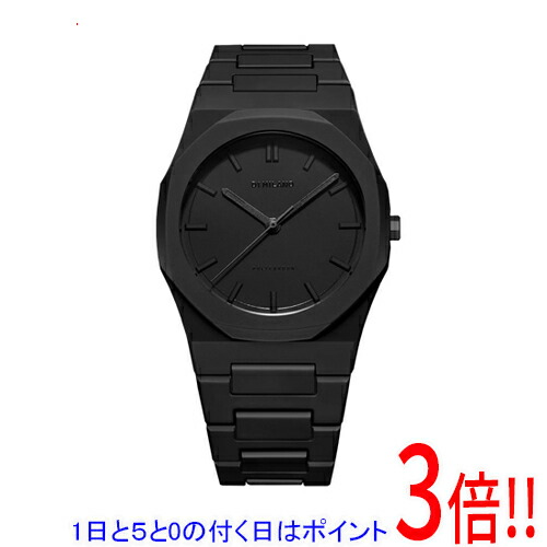 【1日と5.0のつく日、18日はポイント3倍!】D1 MILANO 腕時計 ポリカーボン シャドウ PCBJ10 ブラック