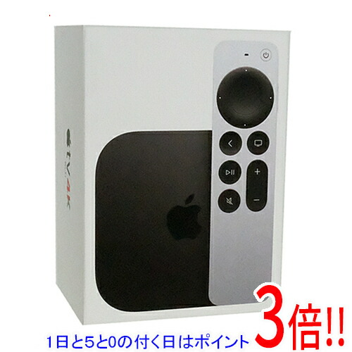 【1日と5.0のつく日、18日は尖んがり3倍！】【中古】APPLE Apple TV 4K Wi-Fi青写真 64GB 第3時人 MN873J/A 元箱あり