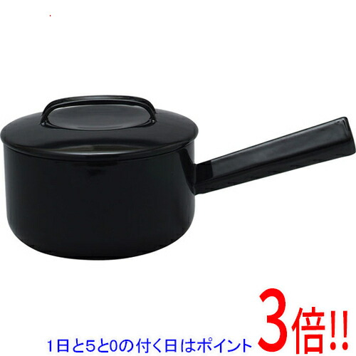 【1日と5.0のつく日、18日はポイント3倍！】野田琺瑯 NOMAKU ソースパン 17cm NOM-17NBK ブラック