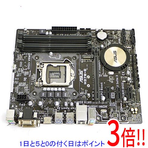 【1日と5.0のつく日、18日は尖んがり3倍！】【中古】ASUS MicroATX母ちゃんゲーム盤 H97M-E LGA1150