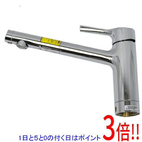 【1日と5.0のつく日、18日はポイント3倍！】【新品訳あり(箱きず・やぶれ)】 TOTO キッチン用 台付シングル混合水栓 TKS05304J
