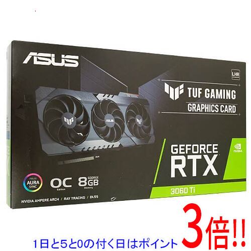 【1日と5.0のつく日、18日は尖んがり3倍！】【中古】ASUS グラボ TUF-RTX3060TI-O8GD6X-GAMING PCIExp 8GB 元箱あり