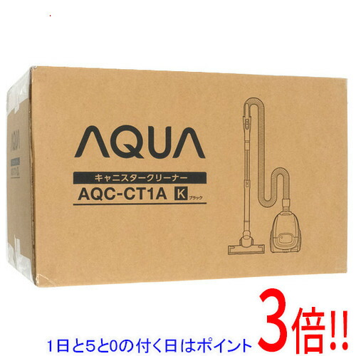 【延長保証対応!!】AQUA キャニスタークリーナー AQC-CT1A-K ブラック