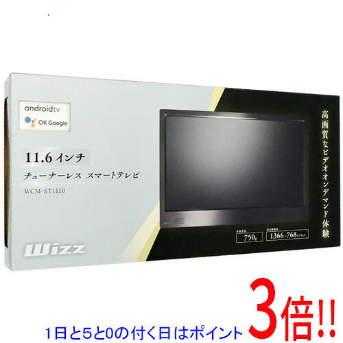 【1日と5.0のつく日、18日はポイント3倍！】ダイニチ電子 11.6V型 チューナーレステレビ Wizz WCM-ST1110