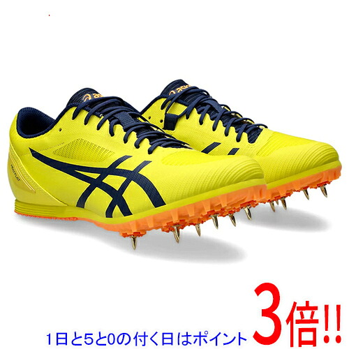 【1日と5.0のつく日、18日は尖んがり3倍！】asics アシックス 27.0珊 地面スパイク HEATFLAT 12 1093A195 ブライトイエロー/ブルーエクスパンス