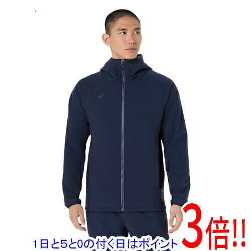 【1日と5.0のつく日、18日はポイント3倍！】asics アシックス XLサイズ ハイブリッド中わたフリースフーディー 2031F172 ミッドナイト｜エクセラー