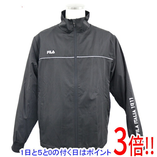 【1日と5.0のつく日、18日はポイント3倍！】FILA フィラ 3L サイズ ウインドブレーカー 443-323-X BK ブラック